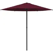 vidaXL Tuinparasol 230 x 230 cm Polyester Rechthoekig Bordeaux Rood