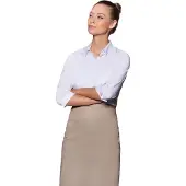 Karlowsky Basic Bistro Contrast Schort (Zand)