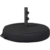 vidaXL Terras Parasolvoet 53 x 53 x 40 cm Staal Zwart