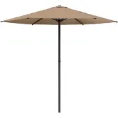vidaXL Tuinparasol 230 x 230 cm Polyester Rechthoekig Taupe