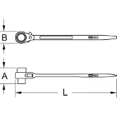 Ks Tools 5221317 522.1317 Steigersleutel Sleutelbreedte (metrisch) 13 - 17 mm