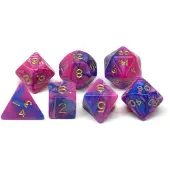HOT Games dobbelsteen set Jumbo paars/blauw, geschikt voor rollenspellen