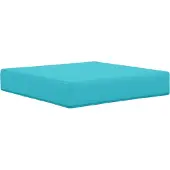 vidaXL Buitenbankkussen Polyester Turquoise 60 x 40 x 10 cm