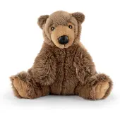 Living Nature knuffel Bruine Beer met geluid 24cm.