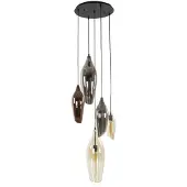 Present Time hanglamp 5l getrapt cocoon mix glass -