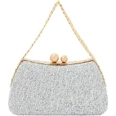 Faina Clutch 'Minaudière' zilver