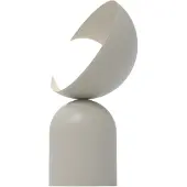 Emibig Tafellamp Boto LN1, crème / amber, Woon-/ Eetkamer, metaal, Modern, Tafellamp