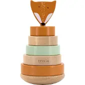 Trixie Houten Stapeltoren - Mr. Fox - Houten stacking toy - Educatief speelgoed - Voor Jongens & Meisjes - Vos