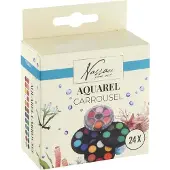 Creative Craft Group aquarel verfset - 24 kleuren carrousel voor kinderen.