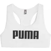 Puma 4 Keeps Sports Bra Wit XS Vrouw