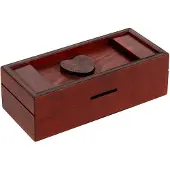 Philos puzzeldoos hart - houten breinbreker cadeau puzzeldoos.