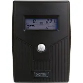 Digitus Line-Ineractive LCD BASIC UPS, 600VA/360W, 1x12V/7Ah, AVR, 2x Schuko CEE 7/3