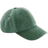 Beechfield Vintage baseballpet met laag profiel (Fles groen)