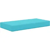 vidaXL Zitkussen Turquoise 80 x 40 x 8 cm 100% Polyester
