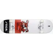Stiga Skateboard - 8.0 - Weiß m. Eule - - One Size - Skateboards