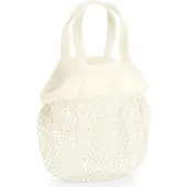 Westford Mill Organic Cotton Mini Mesh Grocery Bag (Wit)