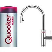 Quooker flex chroom met combi boiler