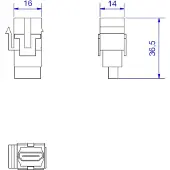 Bachmann 9180411 Keystone Wit 1 stuk(s)