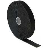 DeLOCK Hook-and-loop tape on roll L 10 m x W 20 mm in box black