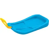 Prosperplast Kunststof sneeuw slee met handvat voor kinderen 58 cm blauw - sleeen
