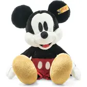 Steiff Knuffel - 31 cm. - Mickey Mouse - Zwart/Rood - - OneSize - Knuffels