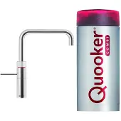 Quooker fusion square chroom met combi boiler