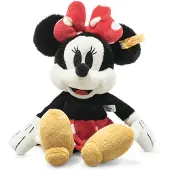 Steiff Knuffel - 31 cm. - Minnie Mouse - Zwart/Rood - - OneSize - Knuffels