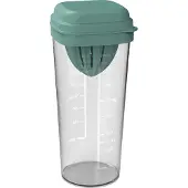 Rotho Shaker, 1 liter, LOFT-serie, kleur: kerstgroen