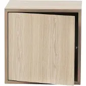 Muuto Stacked opbergsysteem met deur medium Eikenhout