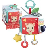 Sophie La Girafe Sophie de giraf Activiteitenkubus - Boxmobiel - Baby speelgoed - Met ophangring - Vanaf 0 maanden - 15x15x15 cm - Meerkleurig