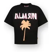 Vingino T-shirt zwart Meisjes Katoen Ronde hals Printopdruk - maat 176