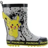 Pokémon - Regenlaarzen kinderen van 2 tot 8 jaar - Pikachu Rubberen kinderlaarzen - Regenlaarsjes voor jongens - Maat 33 - Grijs