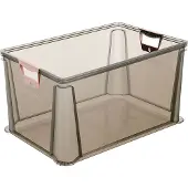 Keeeper Opbergbox 'luis', 64 liter, grijs-transparant