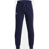 Under Armour UA Rival Fleece Joggers Unisex Sportbroek - Navy - Wit