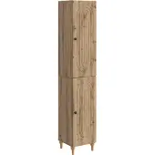 vidaXL Kast Set 2 st Artisanaal eiken Bewerkt hout