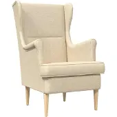 vidaXL Fauteuil Crème Stof