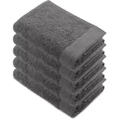 Walra Remade Handdoeken 50x100 - set van 5 - Zware kwaliteit 550 g/m2 - Antraciet
