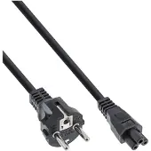 InLine C5 (recht) - CEE 7/7 (recht) stroomkabel | 3x 1,00mm | zwart | 5 meter