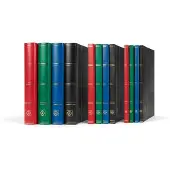 Leuchtturm Postzegelinsteekalbum Basic W 32 witte bladzijden - rood