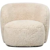 Ptmd Aphrodite Fauteuil Small Fur Beige