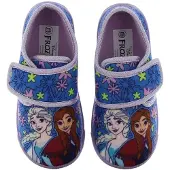 Disney Frozen Frozen - Pantoffels kinderen voor meisjes - Anna en Elsa Sloffen kind met klittenbandsluiting - Schoenen van 2 tot 8 jaar - Maat 30 - Blauw