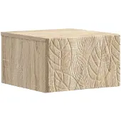 vidaXL Wandgemonteerde Zijtafel Sonoma Eiken 34,5 x 33 x 20 cm