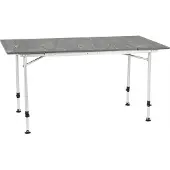 Travellife Sorrento Uitschuifbare Campingtafel Donkergrijs 80/110/140x70cm - Compact en gebruiksvriendelijk - In hoogte verstelbaar - Stabiel en lichtgewicht