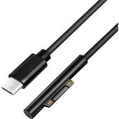 Logilink USB-C naar Microsoft Surface oplaadkabel zwart 1,8m