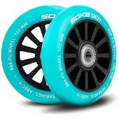Soke Rollers, 100 mm, turquoise, 2 stuks
