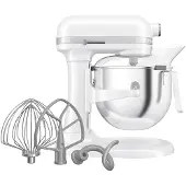 KitchenAid Artisan wit - keukenmachine in hoogte verstelbare kom - 375
