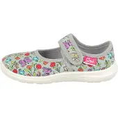 Beck Ballerina's 'Flora' grijs / lavendel / lichtroze / rood