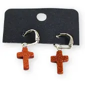 Ruben Robijn Goldfluss (synth) kruis oorbellen - fashion jewelry