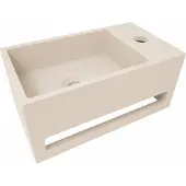 Wiesbaden Fontein Julia Rechts Rechthoekig 35x20x16cm Solid Surface Beige