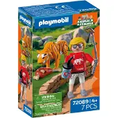 Playmobil 72089 Dierentuin: Tijger en bezoeker |